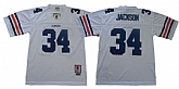 Auburn Tigers 34 Bo Jackson White 1985 College Football Jersey,baseball caps,new era cap wholesale,wholesale hats